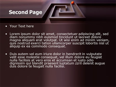Modello PowerPoint - Labirinto, Slide 2, 07230, Lavoro — PoweredTemplate.com