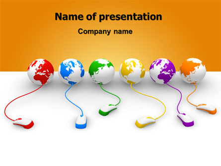 Verbunden mit der welt PowerPoint Vorlage, Kostenlos PowerPoint-Vorlage, 07240, Technologie & Wissenschaft — PoweredTemplate.com