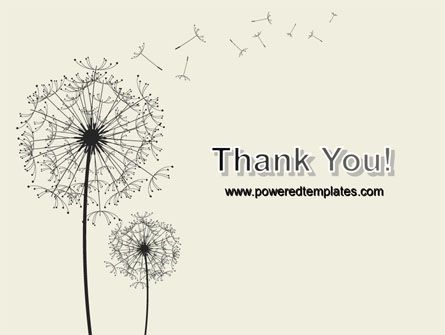 Dandelion Clock PowerPoint Template, Backgrounds | 07245 ...