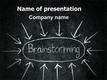 Brainstormen PowerPoint Template, Gratis PowerPoint-sjabloon, 07268, Bedrijf — PoweredTemplate.com