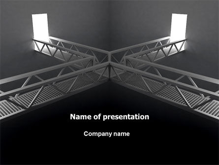 Two Ways PowerPoint Template, Free PowerPoint Template, 07274, Business Concepts — PoweredTemplate.com