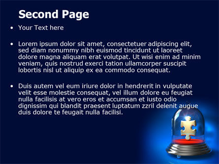Modèle PowerPoint de puzzle protégé, Diapositive 2, 07293, Concepts commerciaux — PoweredTemplate.com