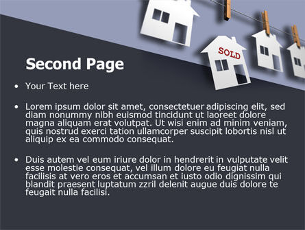 Plantilla de PowerPoint - casa vendida, Diapositiva 2, 07312, Inmuebles — PoweredTemplate.com