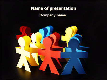 Group of People PowerPoint Template, Free PowerPoint Template, 07320, Religious/Spiritual — PoweredTemplate.com