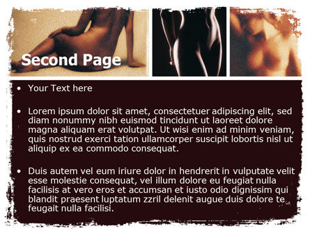 Plantilla de PowerPoint - fotografía desnuda, Diapositiva 2, 07322, Art & Entertainment — PoweredTemplate.com