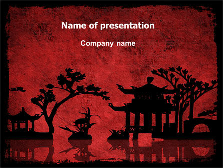 Chinese Thema PowerPoint Template, PowerPoint-sjabloon, 07330, Art & Entertainment — PoweredTemplate.com