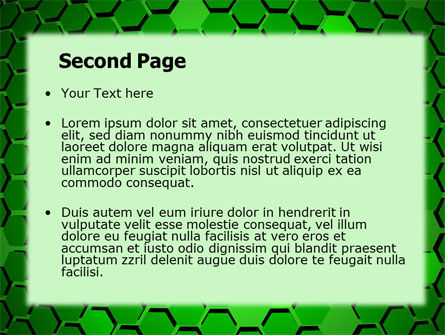 Grüne zellen PowerPoint Vorlage, Folie 2, 07336, Abstrakt/Texturen — PoweredTemplate.com