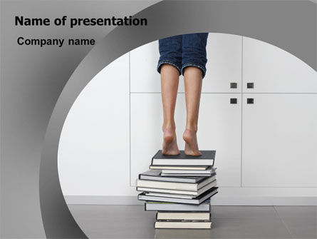 Go Up PowerPoint Template, Free PowerPoint Template, 07338, Education & Training — PoweredTemplate.com