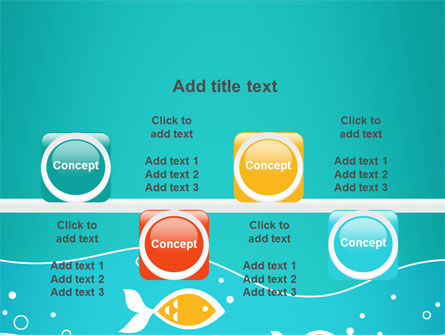 Fish Theme PowerPoint Template, Backgrounds | 07349 | PoweredTemplate.com