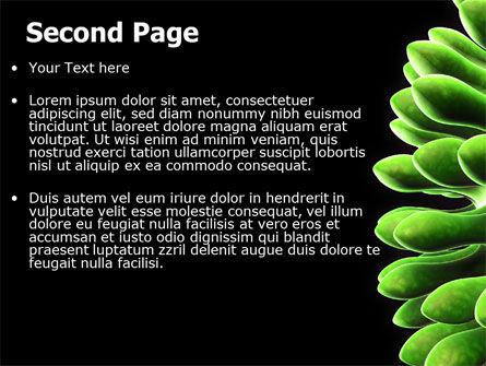 Plantilla de PowerPoint - virus verde, Diapositiva 2, 07353, Tecnología y ciencia — PoweredTemplate.com