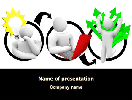 Idee umsetzung plan PowerPoint Vorlage, Kostenlos PowerPoint-Vorlage, 07375, Education & Training — PoweredTemplate.com