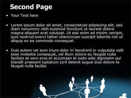 ソーシャルネットワークスキーム - PowerPointテンプレート, スライド 2, 07390, 通信 — PoweredTemplate.com