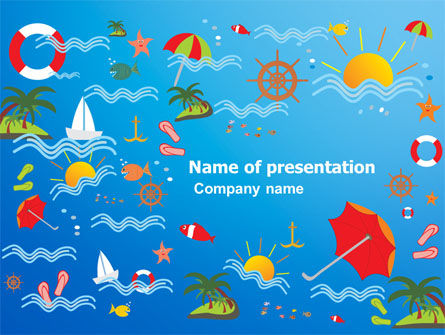 Vacation Time PowerPoint Template, Free PowerPoint Template, 07393, Art & Entertainment — PoweredTemplate.com