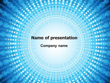 Ray-achtig Patroon PowerPoint Template, Gratis PowerPoint-sjabloon, 07399, Technologie en Wetenschap — PoweredTemplate.com
