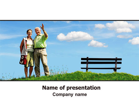 Old Couple PowerPoint Template, Free PowerPoint Template, 07405, People — PoweredTemplate.com