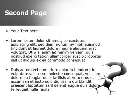 Plantilla de PowerPoint - pregunta agrietada, Diapositiva 2, 07409, Consultoría — PoweredTemplate.com