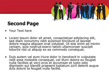 Modèle PowerPoint de thème des gens d'affaires, Diapositive 2, 07438, Business — PoweredTemplate.com