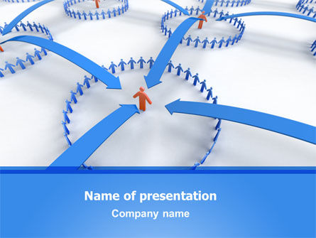 Group Connections PowerPoint Template, Free PowerPoint Template, 07447, Telecommunication — PoweredTemplate.com