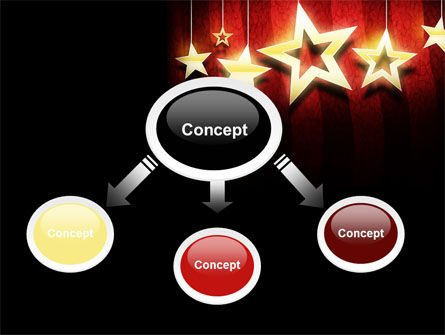 Golden Stars PowerPoint Template, Backgrounds | 07448 | PoweredTemplate.com