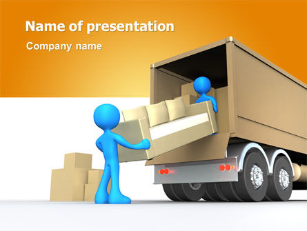 Loading Transport PowerPoint Template, Free PowerPoint Template, 07461, Careers/Industry — PoweredTemplate.com