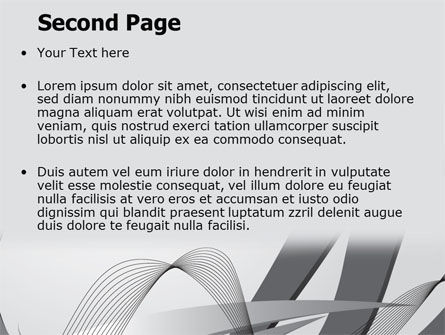 Templat PowerPoint Garis Abu-abu, Slide 2, 07463, Abstrak/Tekstur — PoweredTemplate.com