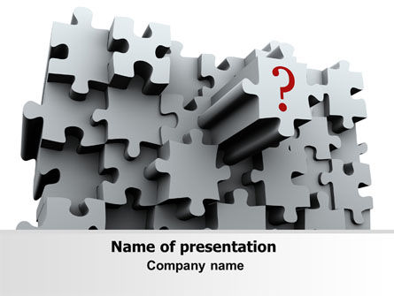 3 Dimensionale Puzzel PowerPoint Template, Gratis PowerPoint-sjabloon, 07476, Advisering — PoweredTemplate.com