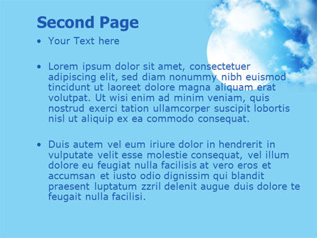Templat PowerPoint Bulan Purnama Di Awan, Slide 2, 07497, Alam & Lingkungan — PoweredTemplate.com