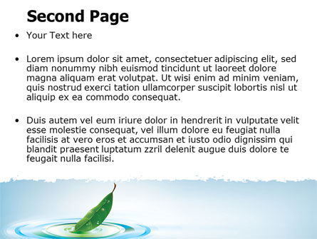 Spring Leaf PowerPoint Template, Slide 2, 07504, Nature & Environment — PoweredTemplate.com