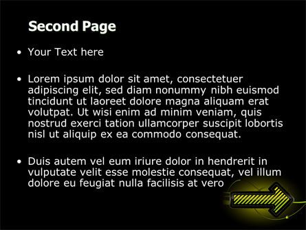黄色のポインタ - PowerPointテンプレート, スライド 2, 07537, ビジネスコンセプト — PoweredTemplate.com