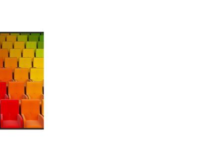Spectrum Gekleurde Stoelen PowerPoint Template, Dia 3, 07540, Carrière/Industrie — PoweredTemplate.com