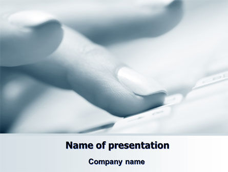 Modello PowerPoint - Premere il tasto, Gratis Modello PowerPoint, 07547, Tecnologia e Scienza — PoweredTemplate.com