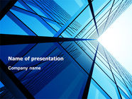 Blue Windows Of Skyscraper - Free Presentation Template for Google ...