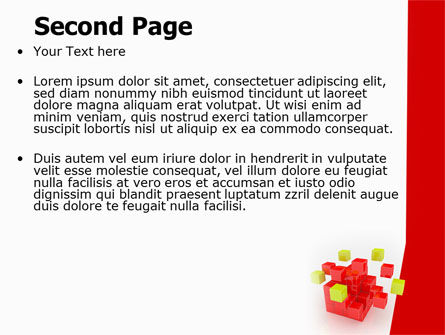 Modello PowerPoint - Cubo di puzzle, Slide 2, 07565, Concetti del Lavoro — PoweredTemplate.com