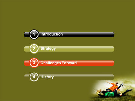soccer in a south africa powerpoint template backgrounds 07570