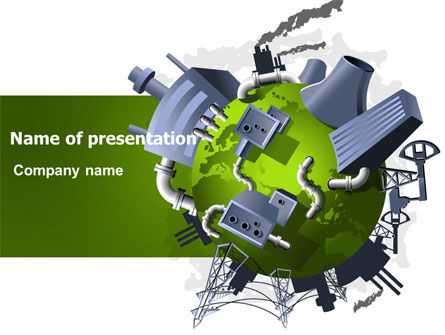 污染控制PowerPoint模板, PowerPoint模板, 07574, 公用事业/工业 — PoweredTemplate.com