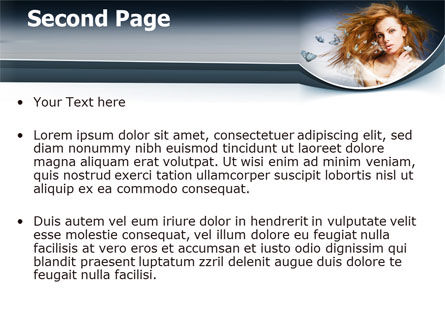 Beauty Ontwerp PowerPoint Template, Dia 2, 07580, Carrière/Industrie — PoweredTemplate.com
