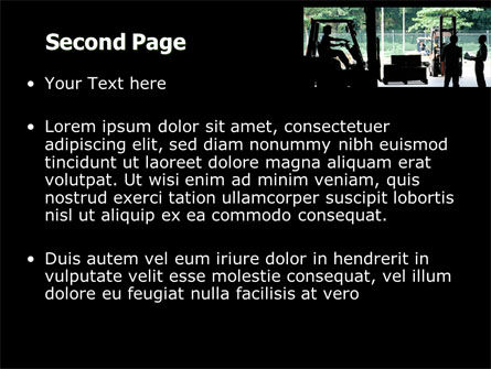Modèle PowerPoint de chargeuses, Diapositive 2, 07590, Carrière / Industrie — PoweredTemplate.com