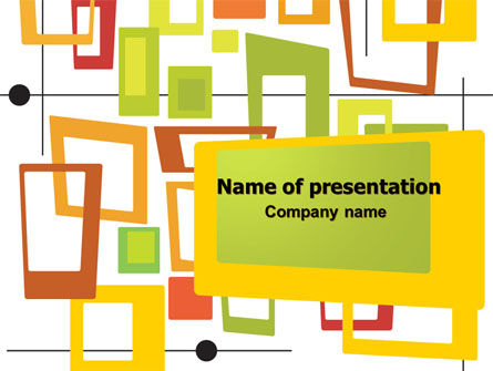 橙色框架PowerPoint模板, 免费 PowerPoint模板, 07593, 抽象/纹理 — PoweredTemplate.com