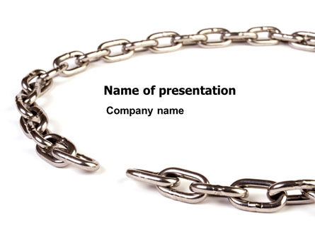 Torn Chain PowerPoint Template, 07599, Consulting — PoweredTemplate.com