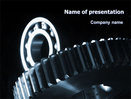 深蓝色PowerPoint模板, 免费 PowerPoint模板, 07600, 公用事业/工业 — PoweredTemplate.com