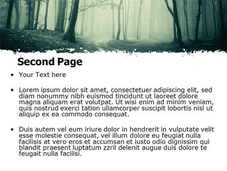 Misty Forest PowerPoint Template, Slide 2, 07601, Nature & Environment — PoweredTemplate.com