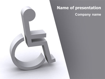 Disability PowerPoint Template, 07614, Medical — PoweredTemplate.com