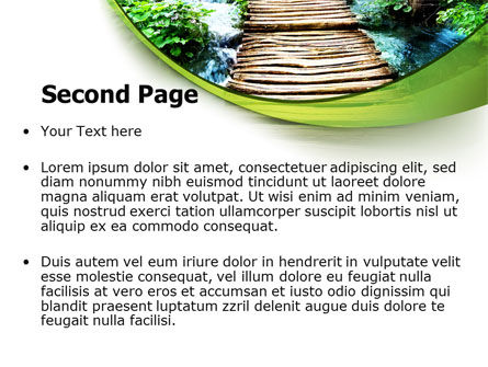 Wooden Path PowerPoint Template, Slide 2, 07621, Business Concepts — PoweredTemplate.com