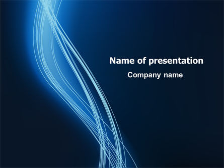 Glowing Threads PowerPoint Template, Free PowerPoint Template, 07641, Abstract/Textures — PoweredTemplate.com