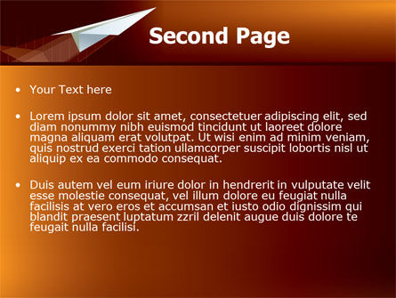 Modèle PowerPoint de voler, Diapositive 2, 07663, Concepts commerciaux — PoweredTemplate.com