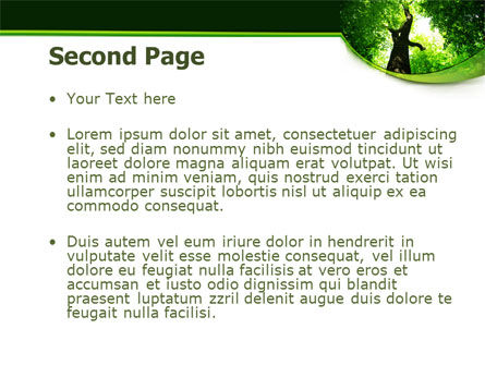 High Tree PowerPoint Template, Slide 2, 07704, Nature & Environment — PoweredTemplate.com