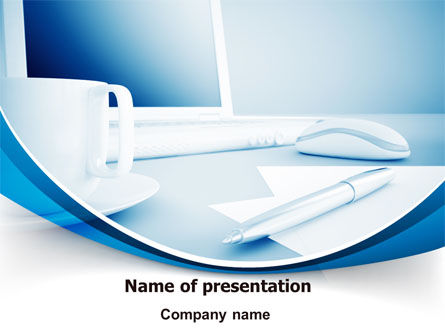 Computer Thema PowerPoint Template, Gratis PowerPoint-sjabloon, 07706, Bedrijf — PoweredTemplate.com