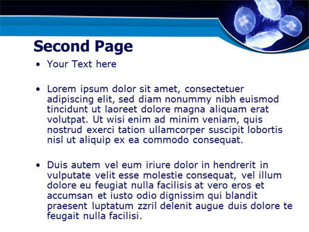 Modèle PowerPoint de méduse, Diapositive 2, 07720, Nature / Environnement — PoweredTemplate.com
