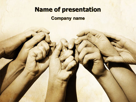Joined Efforts PowerPoint Template, Free PowerPoint Template, 07731, Religious/Spiritual — PoweredTemplate.com