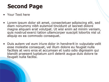 Modello PowerPoint - Gradazioni blu, Slide 2, 07756, Astratto/Texture — PoweredTemplate.com